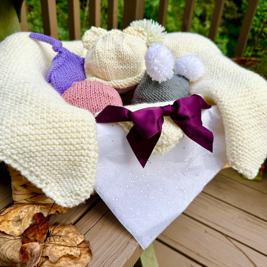 Tiny Knits: Handmade Gift Basket for Baby