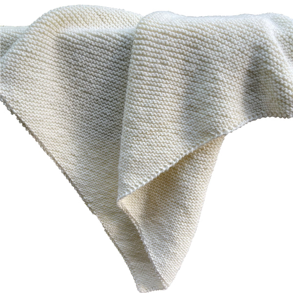 Diagonal Garter Stitch baby blanket